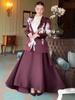 2025 European & American Summer Elegant Suit Jacket with High-Waisted Slimming Skirt Set