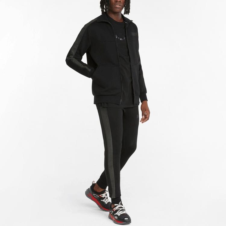 Puma X Batman Stand Collar Slim Fit Long Sleeve Jacket Men Jackets Black 534721-01