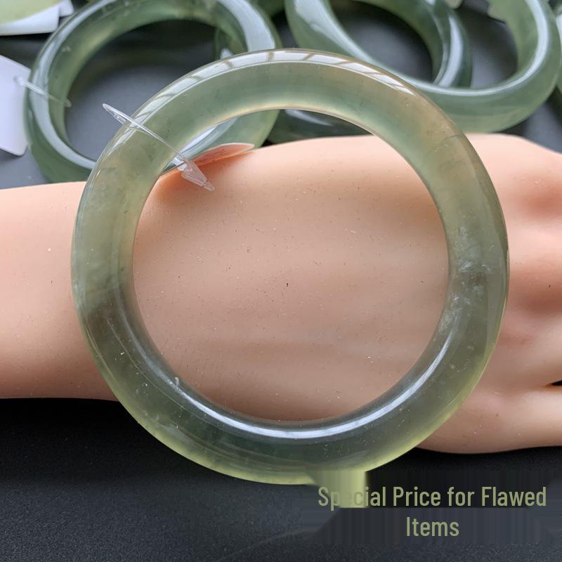 TXY56 Flawed Xiuyan Jade Bitter Tea Green Ice Whitening Jade. Model D