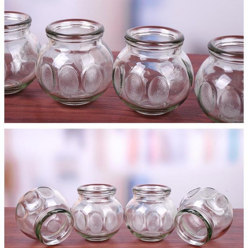 Thickened Glass Traditional Chinese Cupping Set - Health Care Vacuum Jars for Home Use