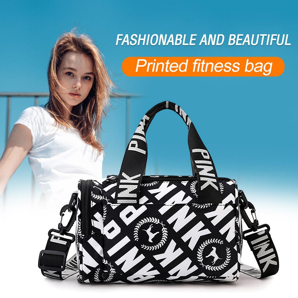 Women Fitness Bag Large Capacity Small Fitness Training Bag Multifunctional Wear-resistant Adjustable Strap for Travel Swimming