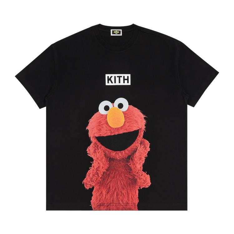 

Kith x Sesame Street Elmo Tee Black Men Tops KHM033091-001 M