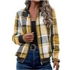 2025 Women's Plaid Zipper Baseball Jacket for Autumn/Winter