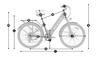 Městské elektrokolo PIXAR Cruiser 27,5" plášť 250W motor 36V12,8Ah baterie Shimano 7 rychlostí rychlost 25 km/h maximální dojezd 80 km