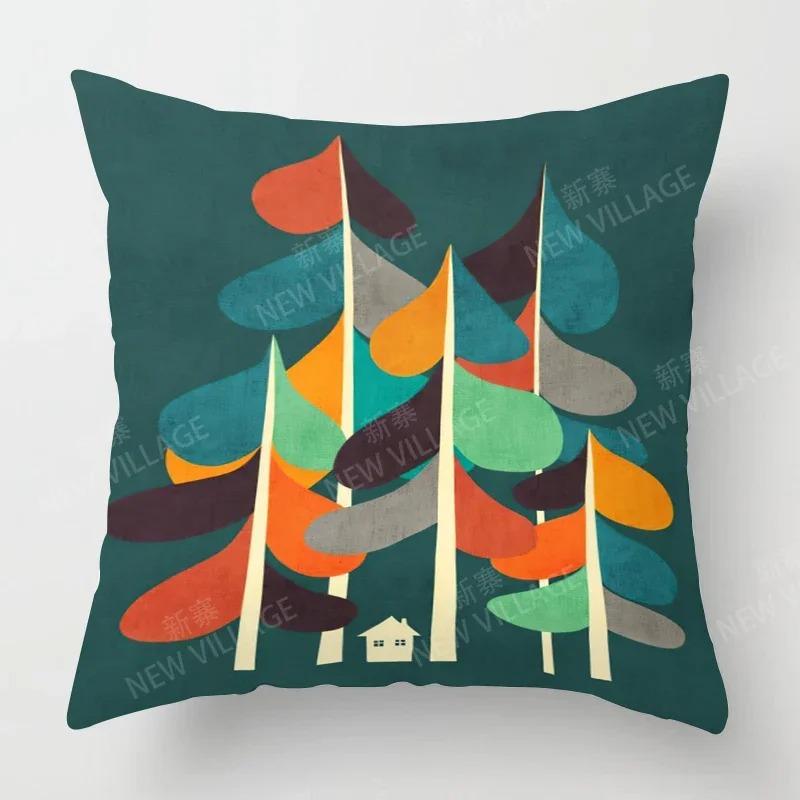 Home Deko Kaninchen mit Löwenzahn Muster Kissenbezug Muster Kissenbezug Geeignet für Sofa Schlafzimmer Auto Kissenbezug