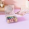 Partitioned Hand Sewing Tool Kit Portable Magnetic Needle Thread Box Mini Sewing Box Set  Travel