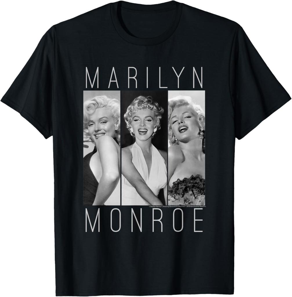 Set di 3 T-shirt stile Marilyn Monroe