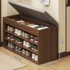 Eingangsbereich Aufbewahrungsbank mit Schuhschrank, Flurbank mit Türen Sitzhocker für Wohnzimmer Heimmöbel Organizer