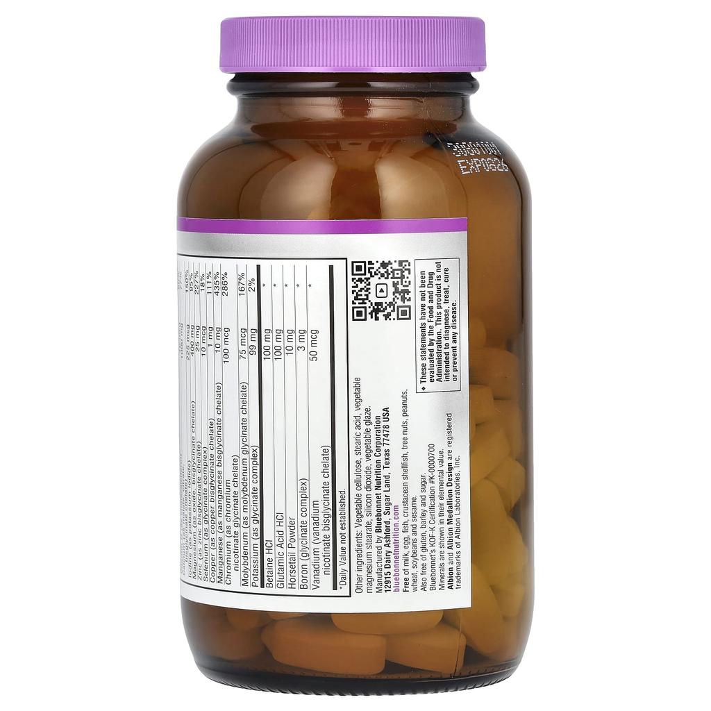 Chelated Multiminerals, Iron Free, 120 Tablets