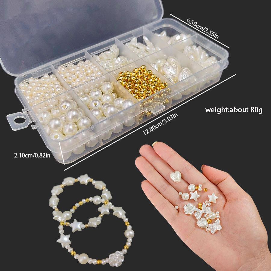 418 Teile/paket Handgemachte Diy Schmuck Zubehör Imitation Perle DIY Produktion Handwerk Schmuck Perlen Set