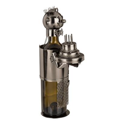 Metal Şişe Tutucu Hediye Adam Metal Şişe Rafı