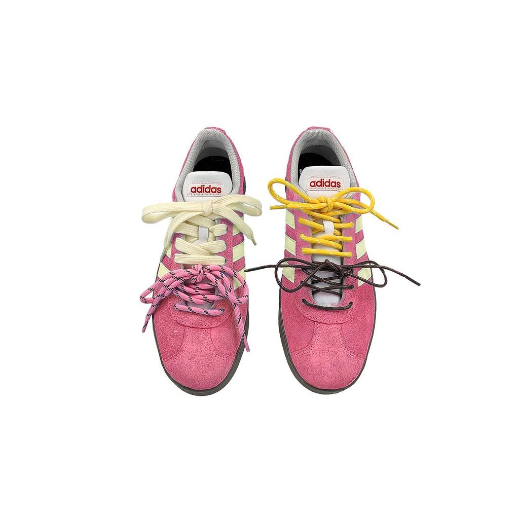 Adidas Neo VL Court 2.0 Low top Skateboard Shoes Unisex Pink Yellow HQ1802(Team116-ad)
