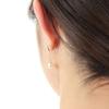 Pearl Earrings Cheerful Earrings K18 Pearl Earrings Women's [Gift Wrapped]