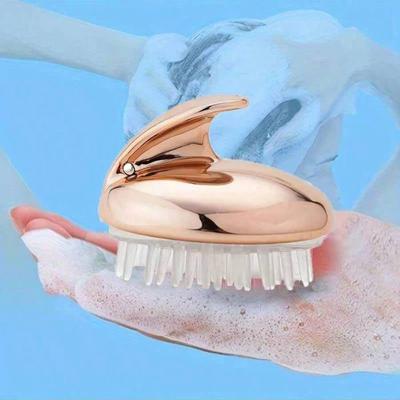 1pc Rose Gold Shampoo Brush, Scalp Massage Comb, Shampoo Combbody Massage Brush, Scalp Cleaning Brush