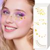 Temporary Tattoos Stickers, The Corner of The Eye Tattoos with Heart Star Pattern, Temporary Body Art Stickers for Adults Kids Party Use