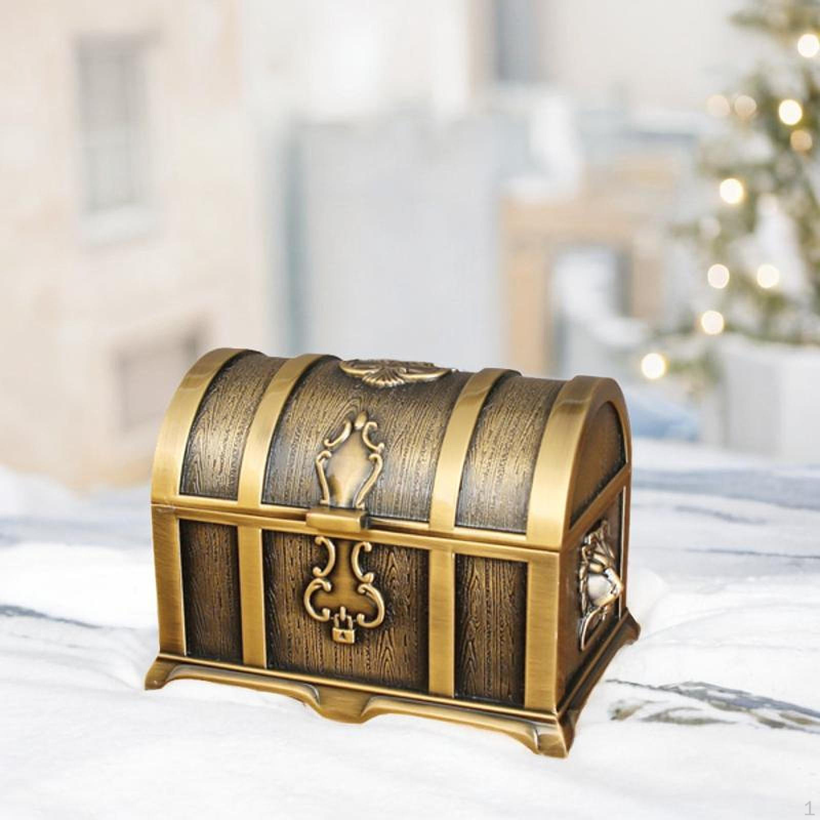 

Элегантная винтажная шкатулка для хранения ювелирных изделий для женщин коричневый