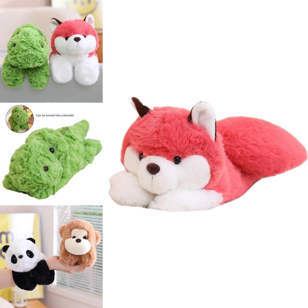 Adorable Panda Monkey Clap Bracelet Plush Toy Wristband For Boys And Girls 73 Characters