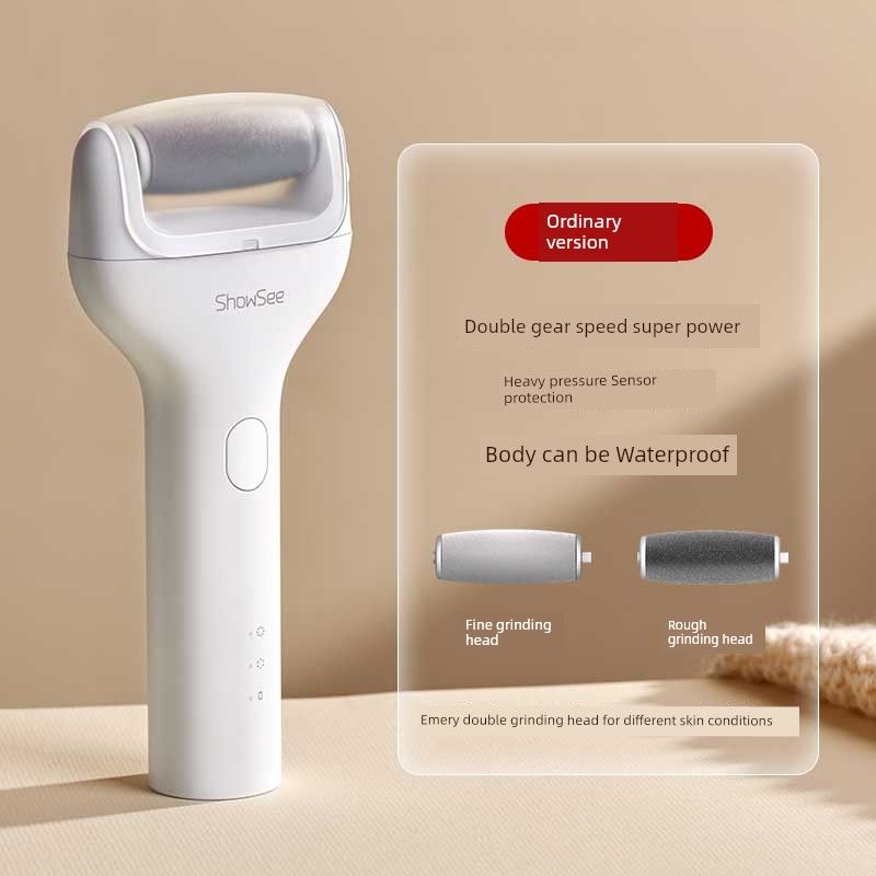 Xiaoshi Electric Foot Grinder, Pedicure Tool, Dead Skin Remover, Callus Scraper, Heel Care Foot File B1 B1 Pedicure Pearl White [Rechargeable Model]