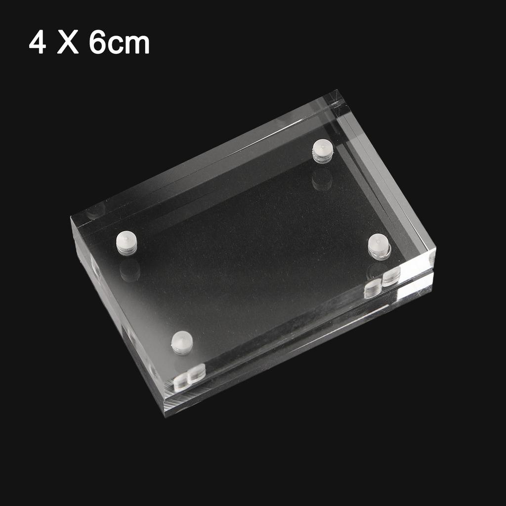 Acrylic Photo Frame Decor Display Stand Double-sided Home Replacement Spare Thick Transparent Ornament Picture