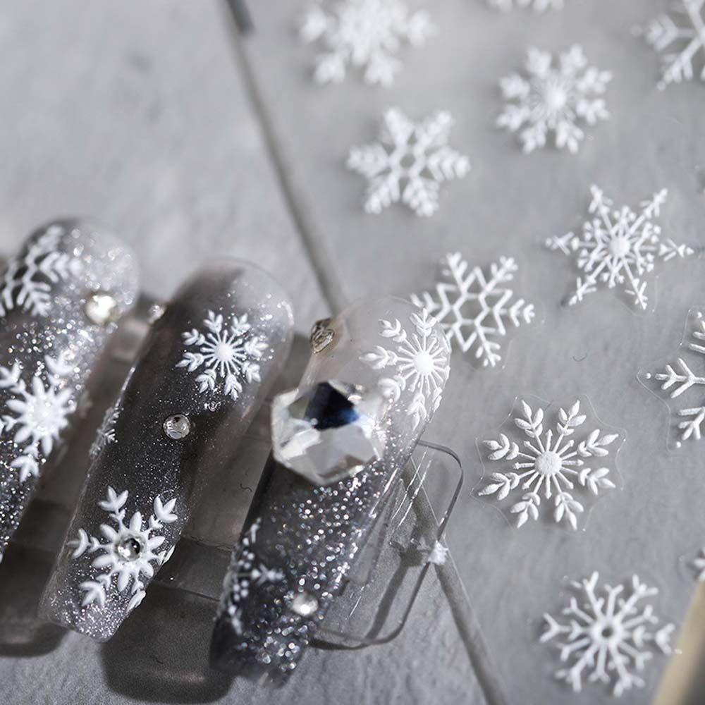 Manicure Accessories Snowman Santa Claus Elk Nail Stickers Snowflake Nail Decals Christmas Nail Stickers Nail Art Decorations