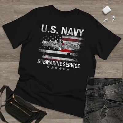 Sottomarini della Marina USA Servizio Silenzioso Vintage Giorno dei Veterani Maglietta Unisex Taglia Completa