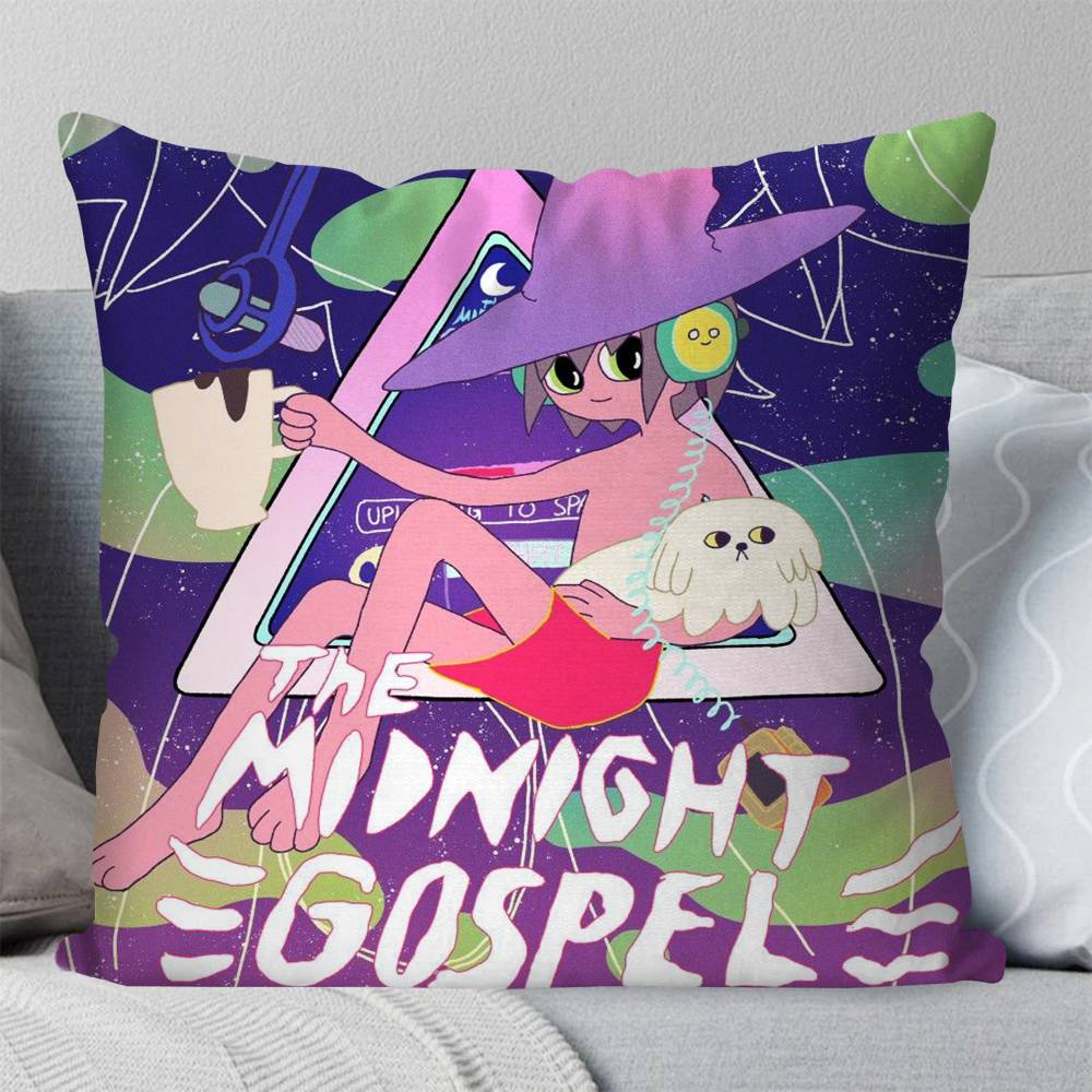 The MMidnight GGospel Anime Pillow Case Fashion Square Pillowcase Bedroom Sofa Room Ins Decoration Leisure