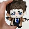Supernatural Castiel 10cm Cotton Doll Nunu Printed Plush Stuffed Toy Fanart Chibi Angel Keychain Collectible Gift for Fans