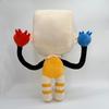 Cute Dandys World Goob Plush Toy Soft Stuffed Cartoon Character Doll Square Head Figure Collectible Home Ornament Birthday Gift for Kids and Game Fans