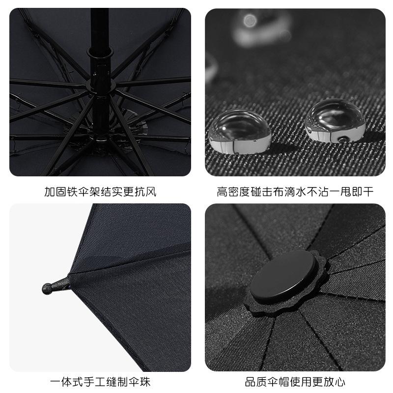 Manual Folding Umbrella Reinforced Windproof Male Parasol, Large Number of Sun Umbrellas