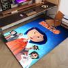 Custom Coraline Mat Personalized Name, Polyester Washable Indoor Entryway Rug, Gift for Christmas, Easter, Thanksgiving Day