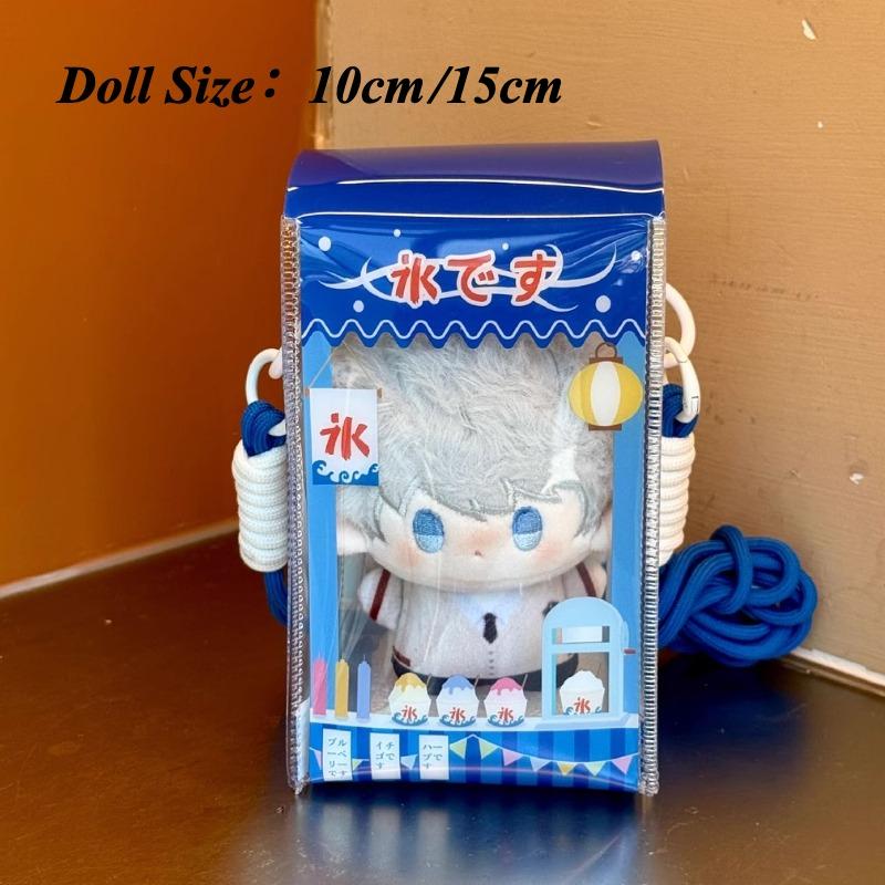 

Summer Festival Series Doll Bag for 10cm Toys Doll Display Bags with Lanyard Japan Style Original Design Takoyaki Storage Bags