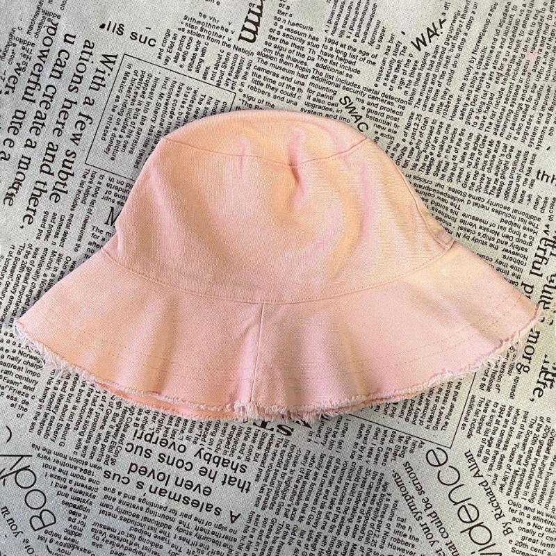 New sunscreen bucket hat rough edge bucket hat women's summer visor simple hat basin hat