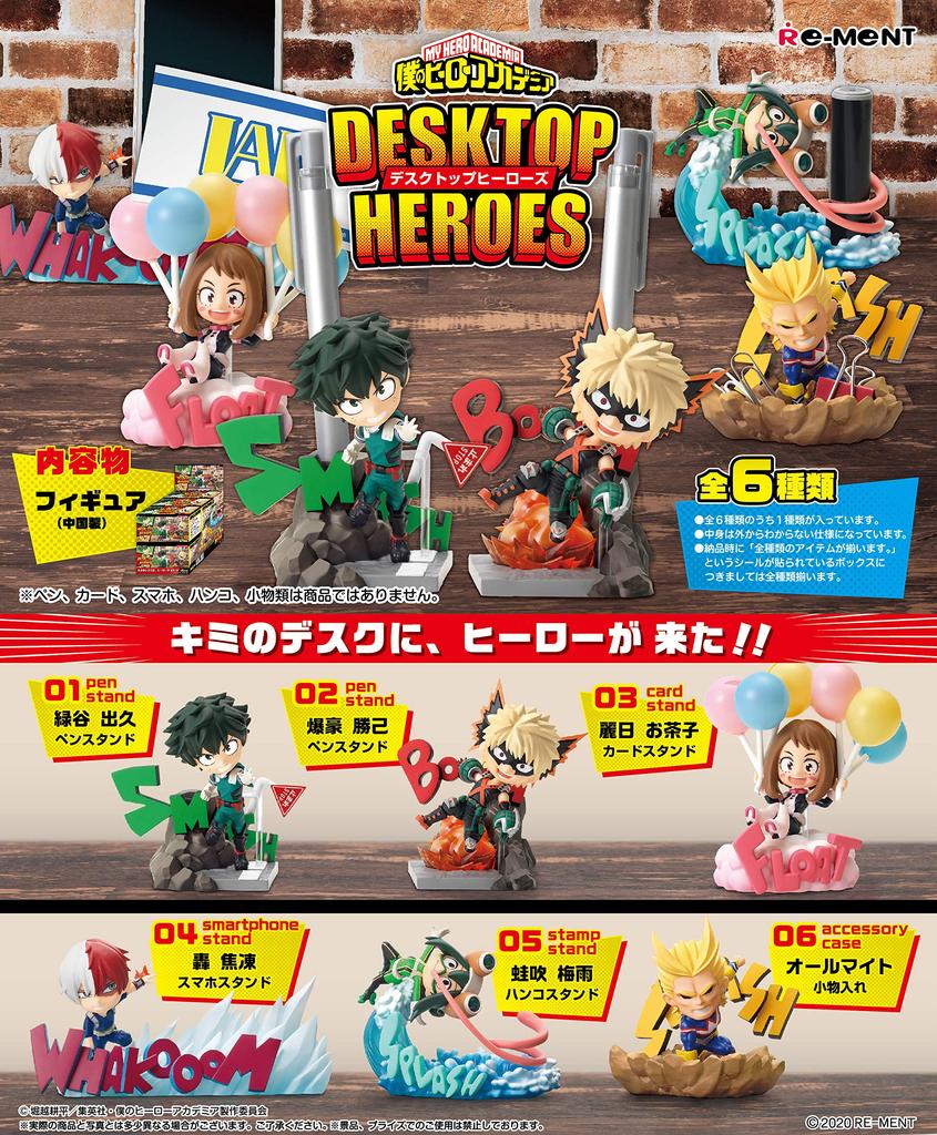 RE-MENT Re-ment My Hero Academia DESKTOP HEROES BOX produse 6 tipuri 6 bucăți din PVC