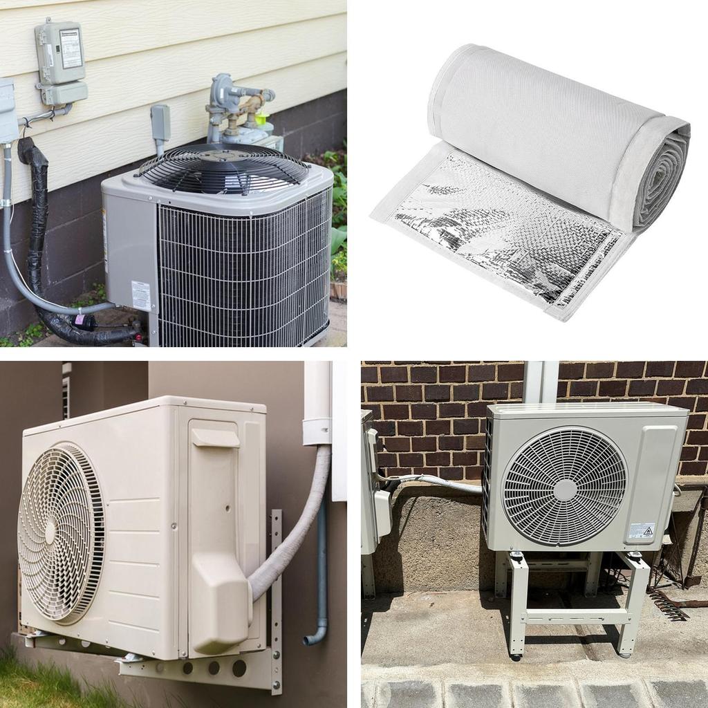 AC-Schlauchkanal-Isolierband UV-geschützt Klimaanlagenrohr-Schutzabdeckung HVAC-Kupferrohr-Isolierschutzhülse
