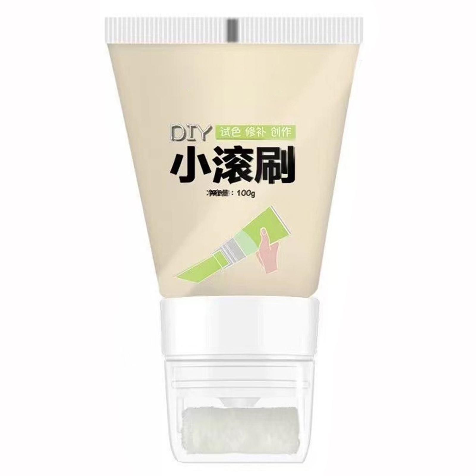 

100 г Настінна маленька валикова пензель Фарба для внутрішнього ремонту стін Побутова стіна для ремонту графіті Фарба для захисту навколишнього середовища бежевий