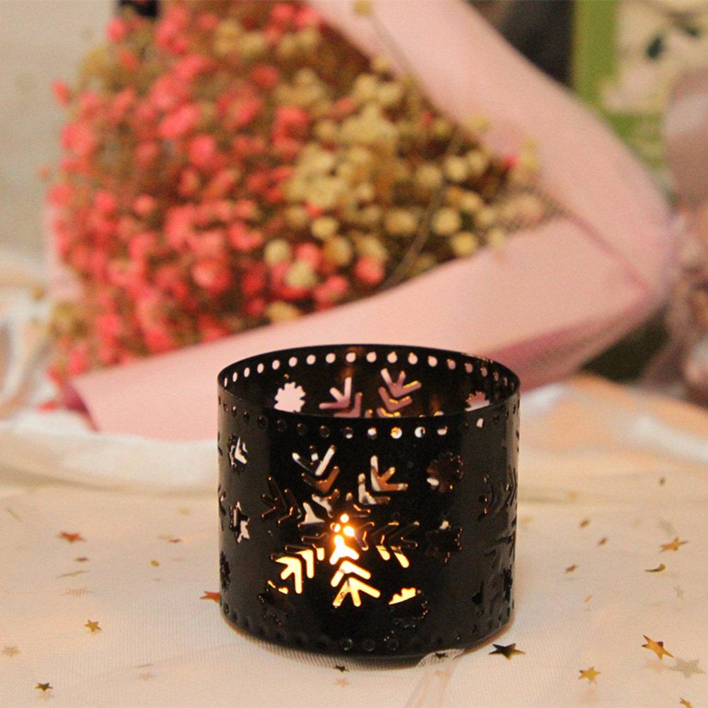 Christmas Holders Iron Hollow Elk Design Retro Table Decor for Home Party Pen Holder Use Black Christmas Holders