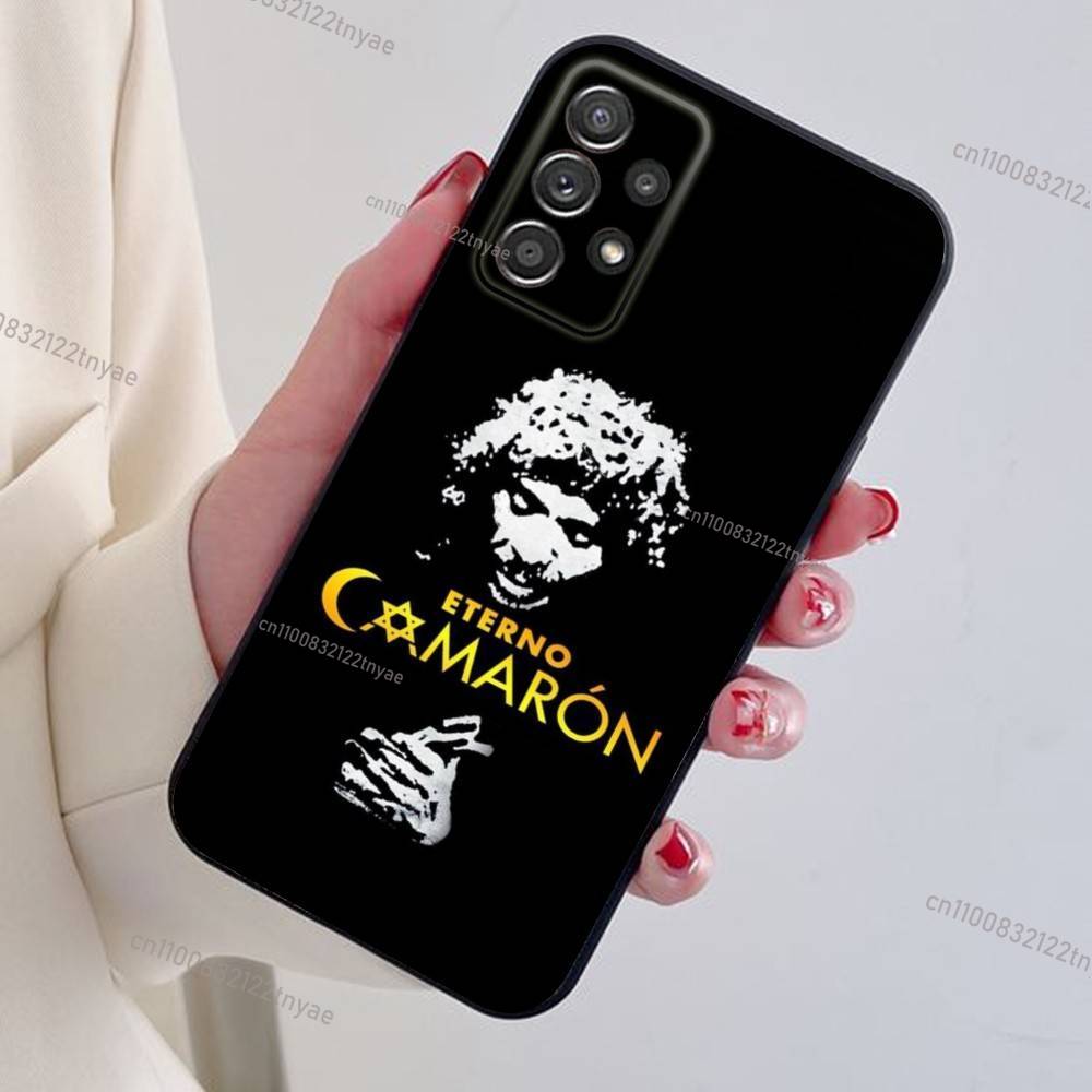 C-Camaron De La Isla Phone Case For Samsung S24,21,22,23,30,Ultra,20,Plus,Note,10,9,Black soft silicone case