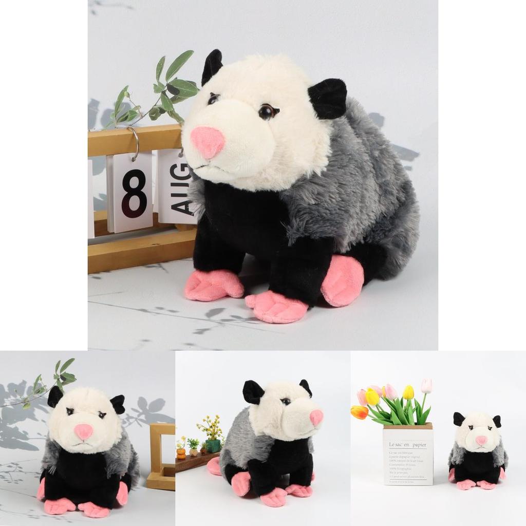 Adorable Opossum Plush Soft Toy Realistic Design Cozy Home Decoration Piece
