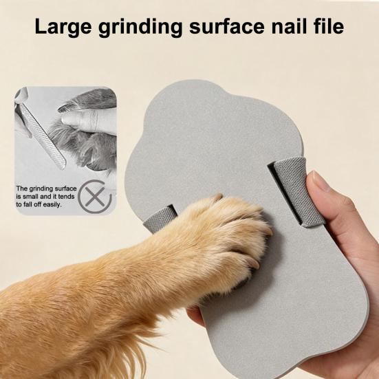 Pet Nail File with Extra-Coarse Sandpaper Manual Cat Dog Scratching Board for Nail Trimming Reusable Pet Grooming Tool for Small Medium Breeds