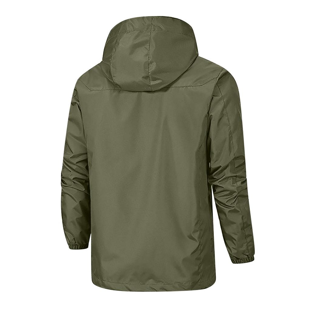 Mens Windbreak Quick Drying Coat Long Sleeve Hooded Sweatshirt Tops Blouse Mountaineering Jacket