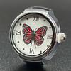 Montre Anneau pour Femmes et Hommes Montre Analogique à Quartz Cadran à Chiffres Romains Bracelet