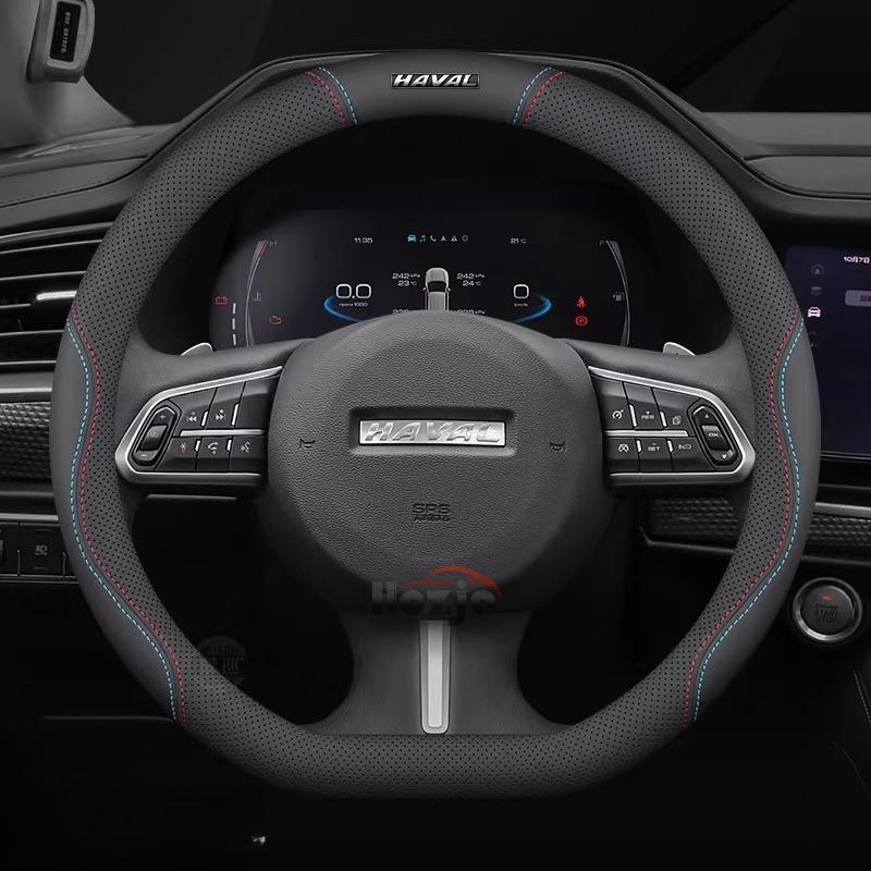 Leder Auto Lenkradabdeckung für Haval H9 F7 Jolion H6 V7 2018 2024 2025 2026 Innenzubehör