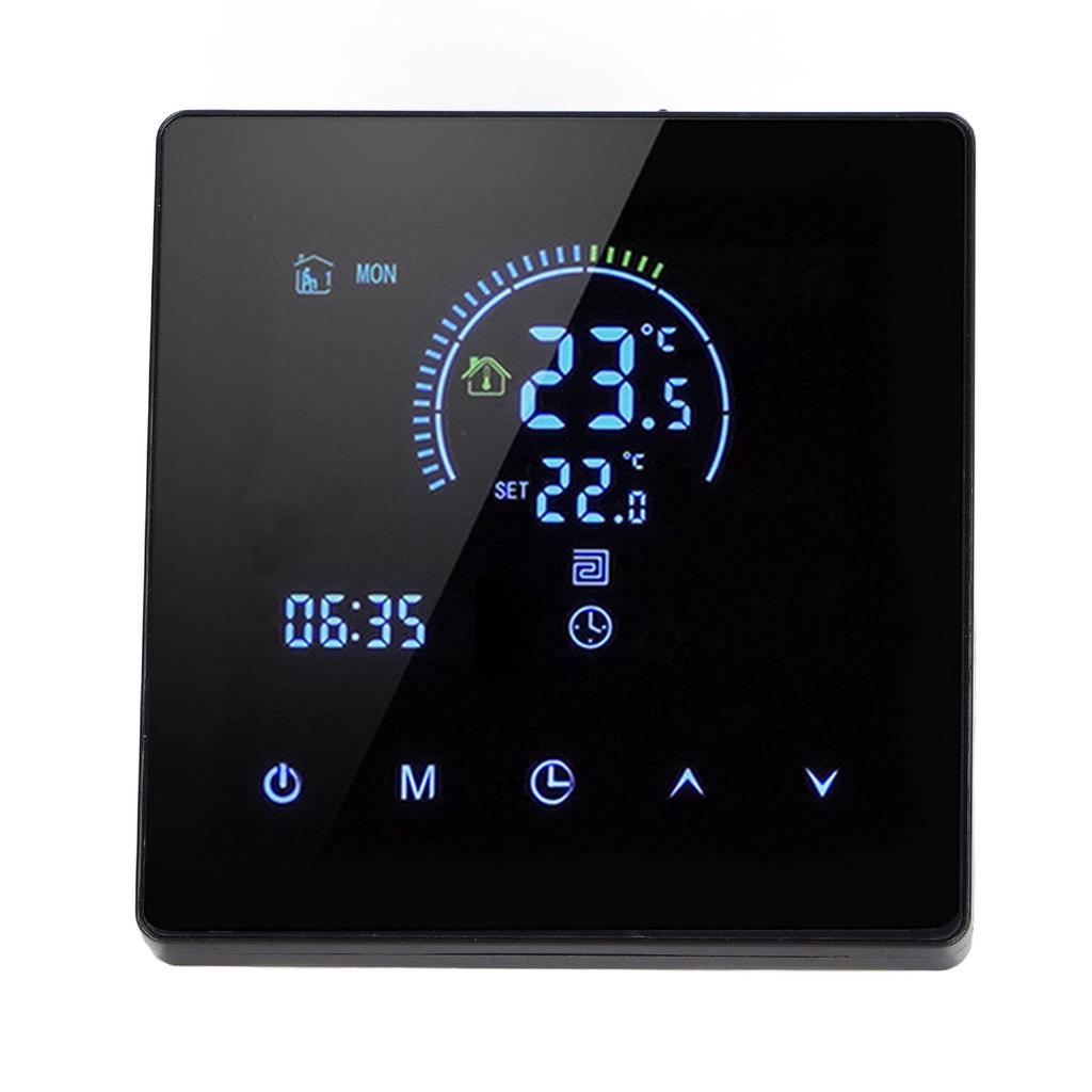 16A Digital Thermostat with LCD Display Programmable Thermostat Electric Heating Thermostat for   Hotel AC 90V‑240V
