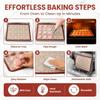 Glass Fiber Silicone Baking Mat Food Grade Silicone Oven Liner Pastry Mat for Baking Home Baking
