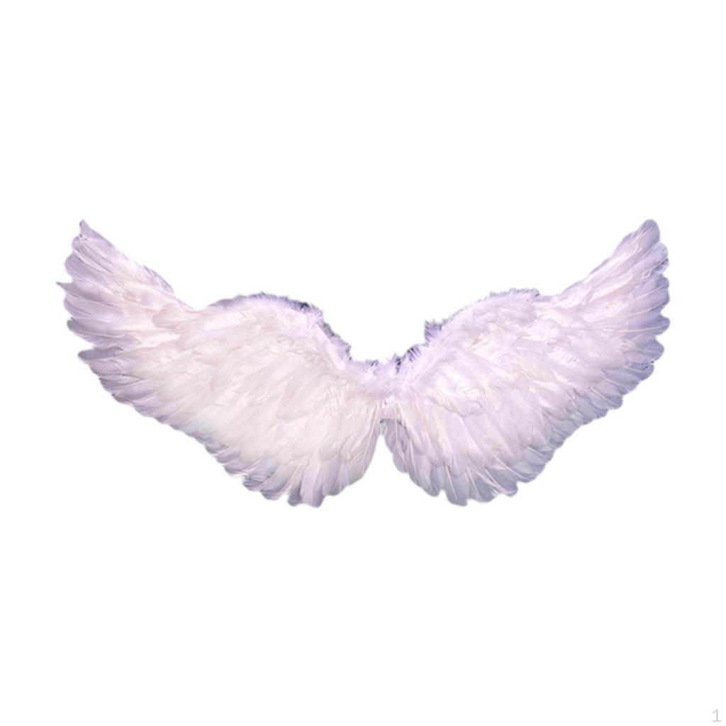 Angel Cosplay Wing Fancy Dress Feather Costume Accessory with Soft Material And Adjustable Shoulder