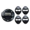 TRD Toyota Gasoline Fuel Spout Cap Cover, Fuel Cap Cover, Door Striker Cover, Door Lock Cover, Paste Type Set (Multicolor)