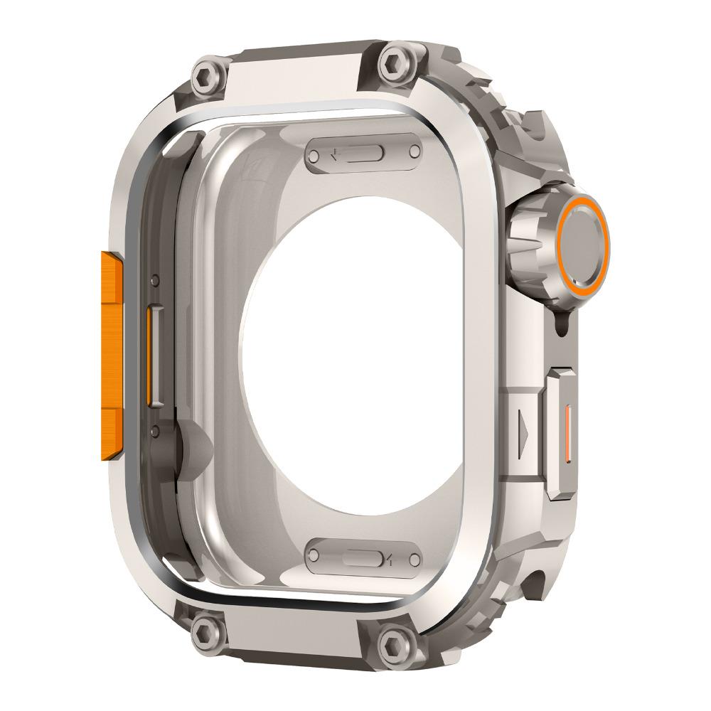 Aluminum Alloy Case for Apple Watch Series 11 10 46mm Metal Full Coverage Bumper Case for Iwatch 10 46MM Protective Shell Hollow