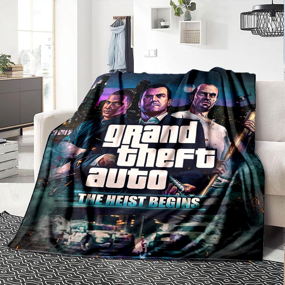 Gta Blanket Soft & Cozy Great for Seaside Couch Chair for All Occasions Digital Print Perfect Gift for Relatives and Friends