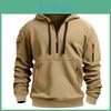 Mens Clothing Hoodie 2025 Multipocket Zipper Loose Casual European Size Pullover Hoodie Fashion Spring Fall Clothing