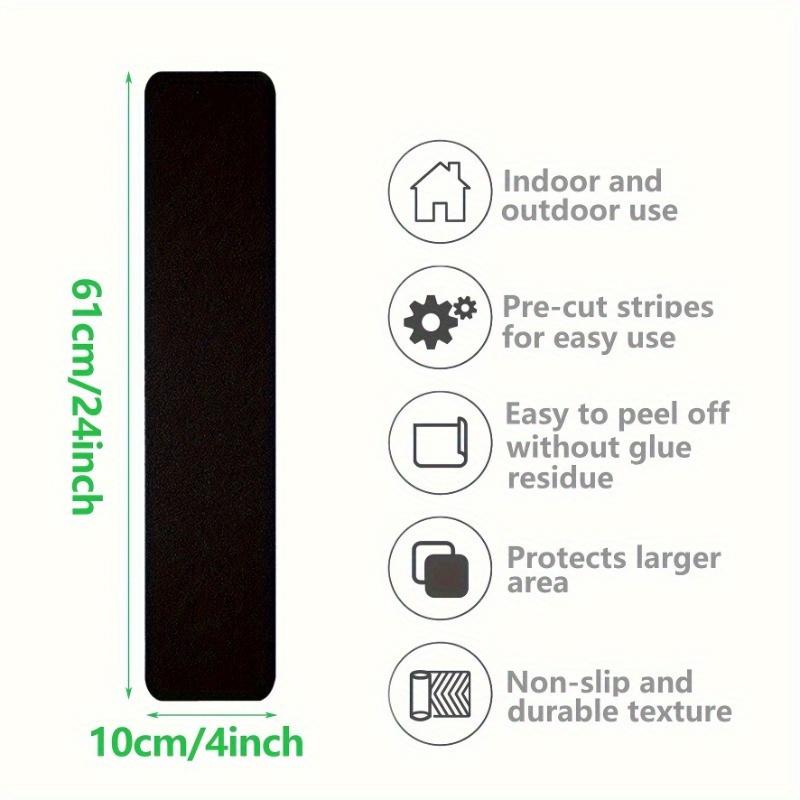 1pc Black Frosted Anti Slip Strip, Waterproof and Wear-resistant Anti Slip Tape Suitable for Indoor and Outdoor Step Pedals